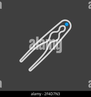 Nutcracker pliers vector icon. Kitchen appliances. Graph symbol for cooking web site design, logo, app, UI Stock Vector