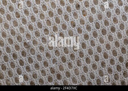 White Textured Synthetic Fabric Background Stock Photo