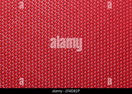 Red Fabric Close up Surface Texture Stock Photo