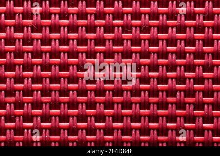 Red Wicker Basket Close up Texture Stock Photo
