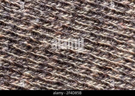 Knitted Brown Synthetic Fabric Texture Stock Photo