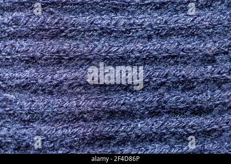 Close up of Blue Fabric Background Stock Photo
