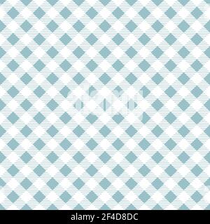 Gingham retro checkered tile pattern for textile design. Stock Vector