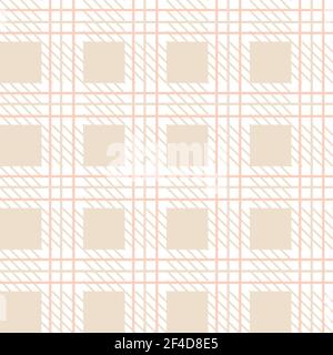 Gingham retro checkered tile pattern for textile design. Stock Vector
