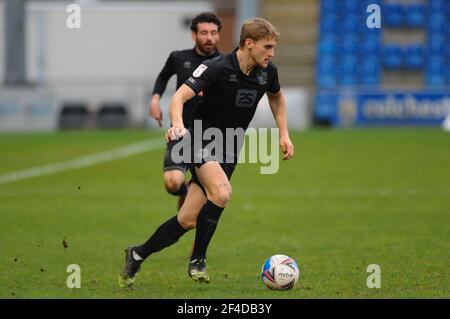 Colchester, UK. 20th March, 2021. Port Vales Nathan Smith during the Sky Bet League 2 match between Colchester United and Port Vale at the Weston Homes Community Stadium, Colchester on Saturday 20th March 2021. (Credit: Ben Pooley | MI News) Credit: MI News & Sport /Alamy Live News Stock Photo