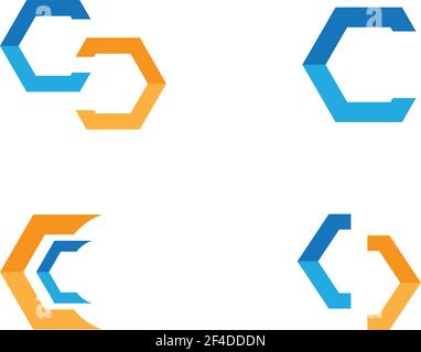 Business corporate abstract unity vector logo design template Stock Vector