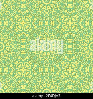 Light Color Seamless Pattern with mandala.Seamless Background design.Ornamental design.Floral pattern tiles. Stock Vector