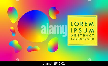 Futuristic rainbow splash vector illustration. Vivid color gradient mesh liquid. Colorful abstract background design template. Stock Vector