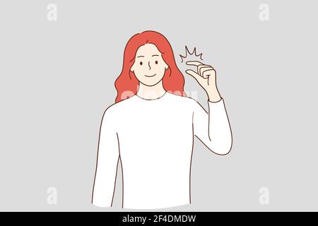 Little bit and small amount concept Stock Vector