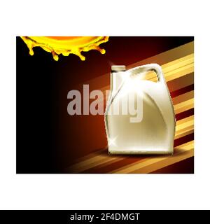 Automobile Repair Service Advertise Banner Vector Illustration Stock Vector