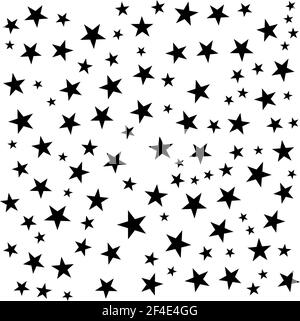 Random stars, starry pattern, background illustration – Stock vector illustration, Clip art graphics Stock Vector