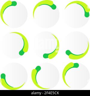 Segmented circle, circular preloader, buffer and progress bar. Completion, progression, stages and phases indicator – Stock vector illustration, Clip Stock Vector
