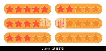 Feedback consumer or customer review evaluation. Stock Vector