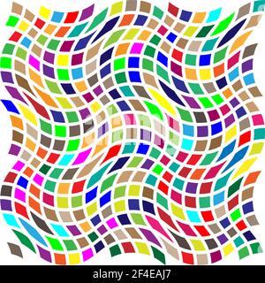 Random shapes arranged as mosaic, tessellating pattern. Colorful ...