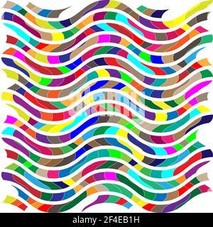 Random shapes arranged as mosaic, tessellating pattern. Colorful ...