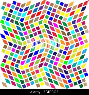 Random shapes arranged as mosaic, tessellating pattern. Colorful ...