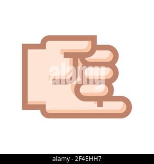 Stylized drawing of hands. Hands illustration. Hands icons. Vector drawing of hands. Stock Vector