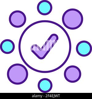 Filter bubble effect RGB color icon Stock Vector