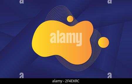 Gradient abstract background with liquid shape. Vector illustration Stock Vector