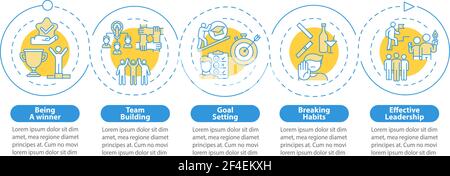 Mentoring vector infographic template Stock Vector