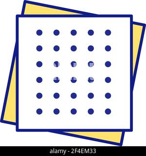 Microplastics RGB color icon Stock Vector