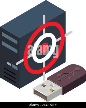 Information leakage icon. Isometric illustration of information leakage vector icon for web Stock Vector