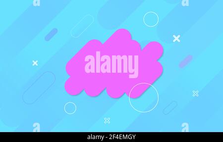 Abstract vector background. Trendy 3d shape. Geometric figures . Vector illustration Stock Vector
