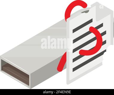 Worm attack icon. Isometric illustration of worm attack vector icon for web Stock Vector