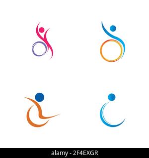 disability logo vector illustration design template - vector Stock Vector