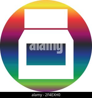 Jar isolated on white background. Icon of a set. Vector illustration. EPS 10 Stock Vector
