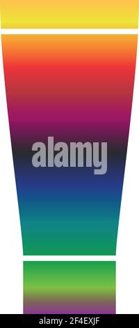 Paint tube icon of a set. Rainbow gradient vector EPS 10 Stock Vector