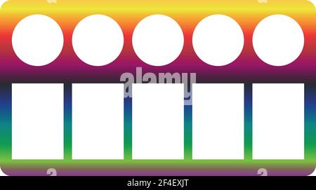 Color palette icon of a set. Rainbow gradient vector EPS 10 Stock Vector