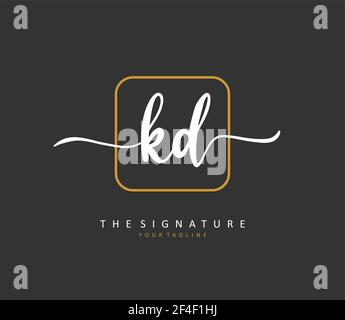 KD Signature Logo Template Stock Vector Image & Art - Alamy