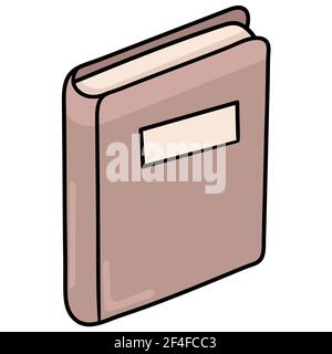 kawaii picture reading book doodle icon image Stock Vector