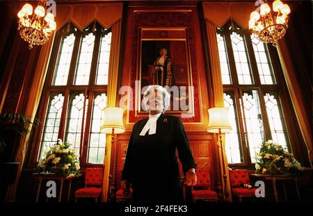 Betty Boothroyd MP Speaker of the House of Commons July 2000Betty Boothroyd in her chambers on the day she announced her retirement Stock Photo