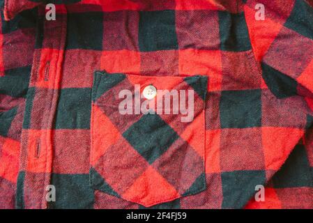red and black fabric material background, texture or backdrop Stock Photo
