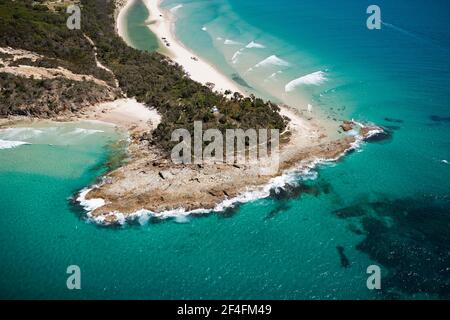 Aerial view Moreton Island, Brisbane, Australia Stock Photo