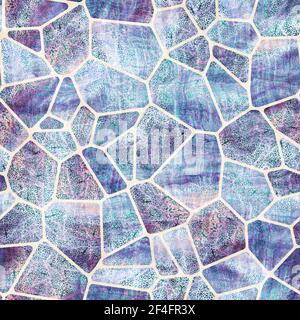 Seamless geo tile shape collage surface pattern Stock Photo