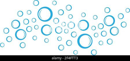 Bubbles water background vector icon illustration design Stock Vector