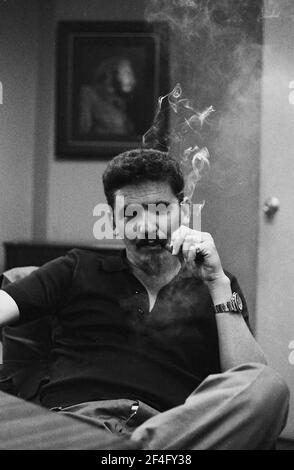 Half-length portrait of Cuba leader Comandante Ramiro Valdes, Cuba, 1964. From the Deena Stryker photographs collection. () Stock Photo