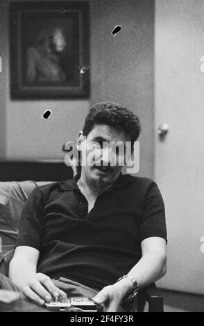 Half-length portrait of Cuba leader Comandante Ramiro Valdes, Cuba, 1964. From the Deena Stryker photographs collection. () Stock Photo