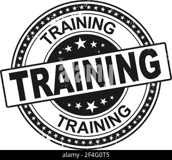 online training. stamp. sticker. seal. round grunge vintage ribbon online training sign Stock Vector
