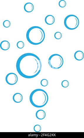 Bubbles water background vector icon illustration design Stock Vector