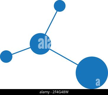 Molecule logo template vector icon illustration Stock Vector