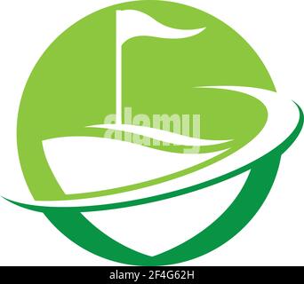 Golf logo template vector icon illustration Stock Vector