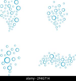 Bubbles water vector icon illustration design Stock Vector