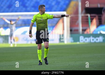 Luigi Ferraris stadium, Genova, Italy, 21 Mar 2021, The Referee of the match Daniele Orsato of Schio during UC Sampdoria vs Torino FC, Italian football Serie A match - Photo Danilo Vigo / LM Stock Photo