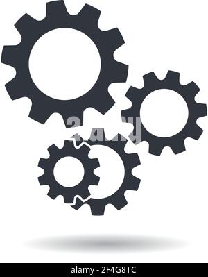 Gear logo template vector icon illustration Stock Vector