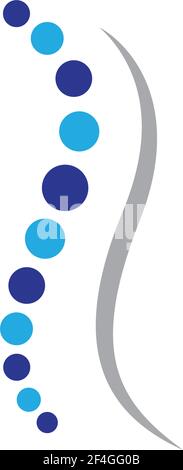 Spine logo template  vector icon illustration design Stock Vector