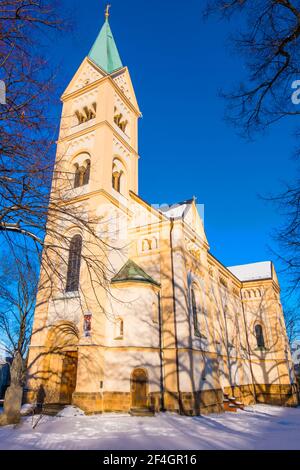 Kostel sv Norberta, Church of Saint Norbert, Střešovice, Prague, Czech Republic Stock Photo